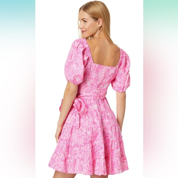 NWT Lilly Pulitzer Iralee Linen Wrap Dress (7) - Picture 2 of 8